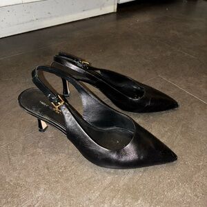 Tory Burch Black Slingback Heels